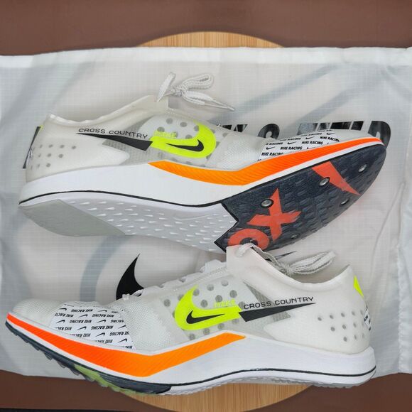 Nike ZoomX Dragonfly XC Mens Sz 11.5 White Cross Country Track Spikes DX7992-100 main image 9